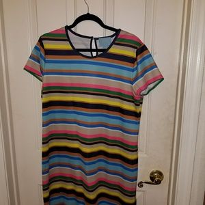 Stripped t-shirt dress